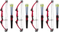 Red 4 Pack Adjustable Draw Length Compound Bow L346
