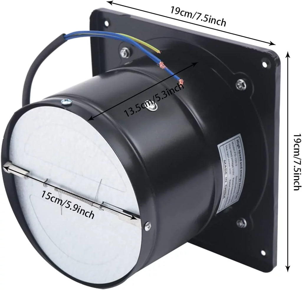 Metal Axial Exhaust Fan 2800r/min F1036
