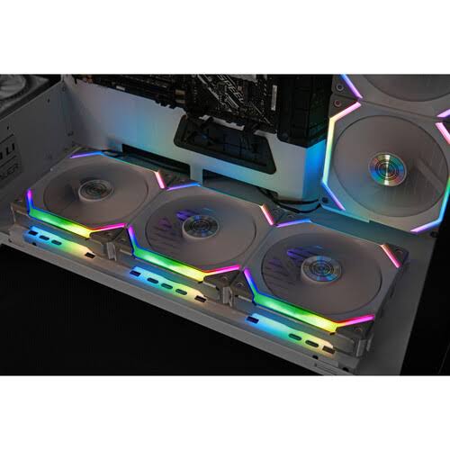 White 120 mm Case Fan (Pack of 3) F911724
