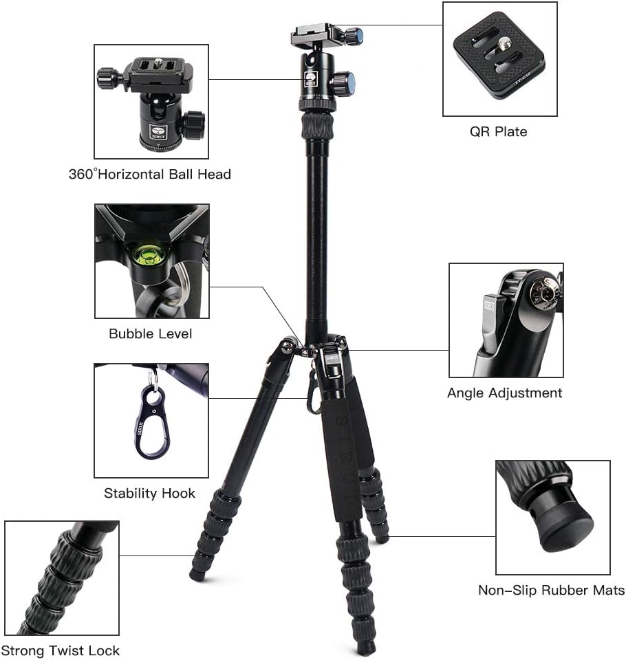 Compact Traveler Tripod with 360° Panorama Ball Head (Aluminum) R3759