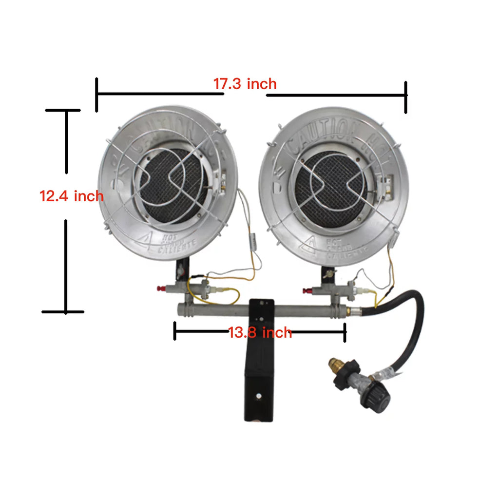 Double Tank Top Outdoor Propane Heater Y33044