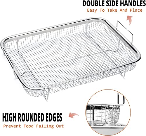Stainless Steel Air Fryer Basket Set, 14.8 x 10.5 K3805