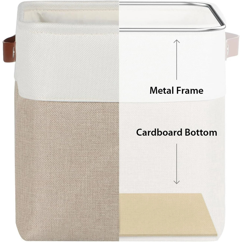 Set of 6 Fabric Storage Bins with Handles D940471