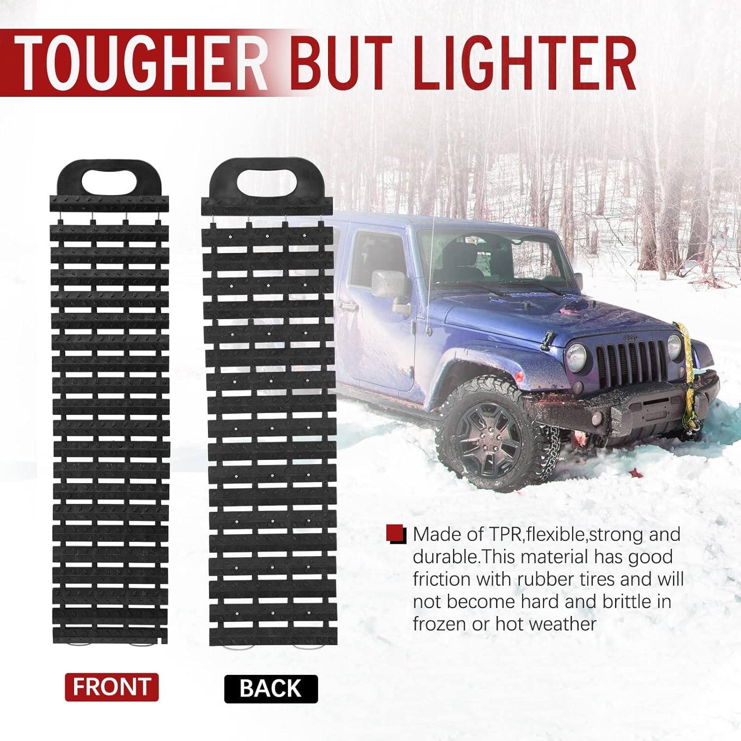 Tire Traction Mats Portable Recovery Tracks 2 Pack L55566