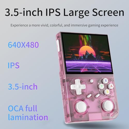 Retro Game Console with 3.5-inch IPS Screen, 64G TF Card, 3200mAh Battery B904456
