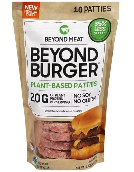 Plant-Based Burger Patties, 10 ct, 40 oz, Pack of 2 F201