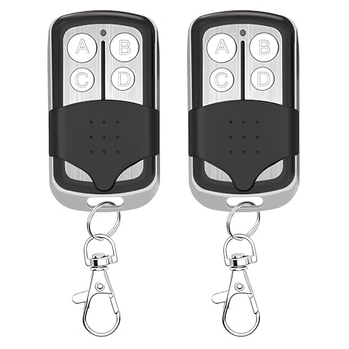 4 Button Garage Door Opener Remote with Keychain K4813
