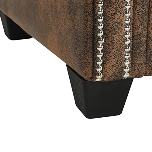Brown L-shaped Sectional Sofa M801