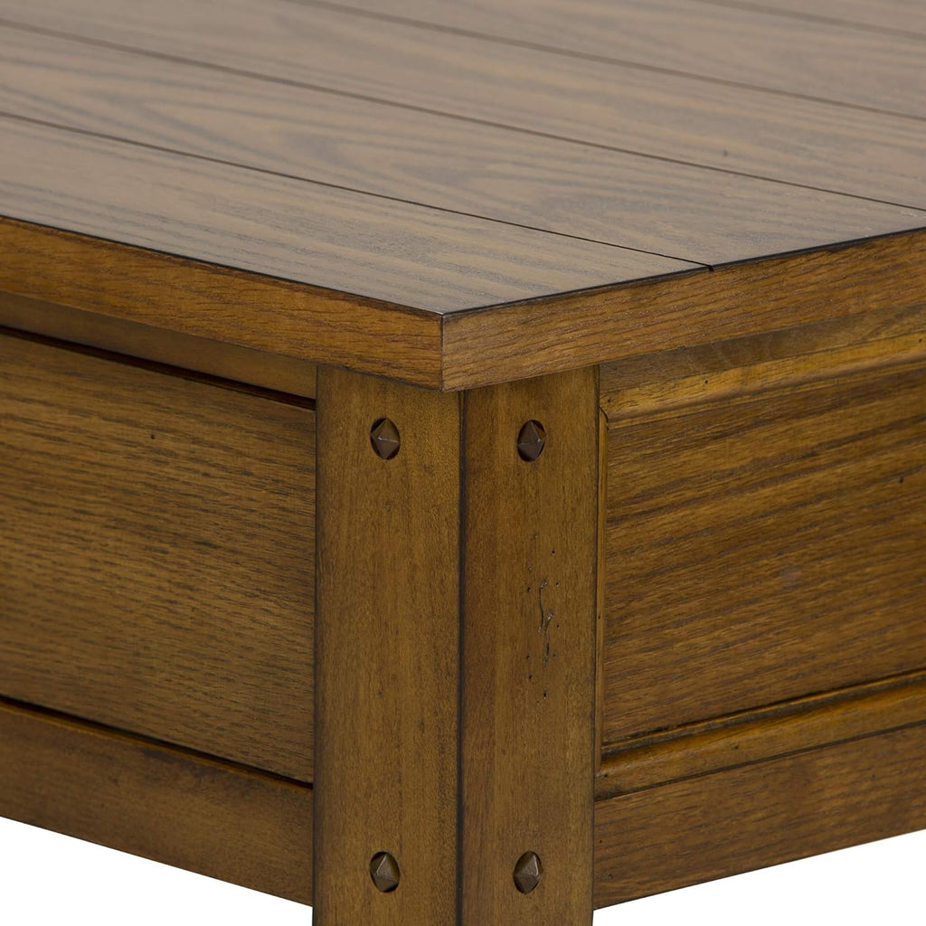 Medium Brown 3 Piece Set (1-Cocktail 2-End Tables) S406