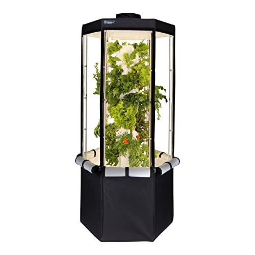 Indoor Hydroponic Growing System with Grow Tent, 150W LED Grow Lights, Fan & Wheels N13961