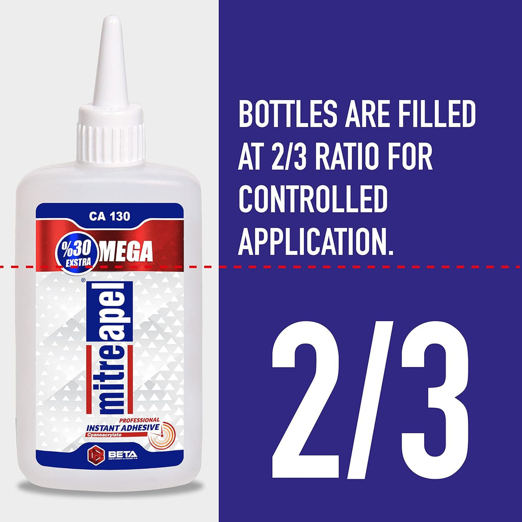 2 x 4.5 oz. Super CA Glue with 2 x 16.9 fl oz. Spray Adhesive Activator Cyanoacrylate Glue B10130
