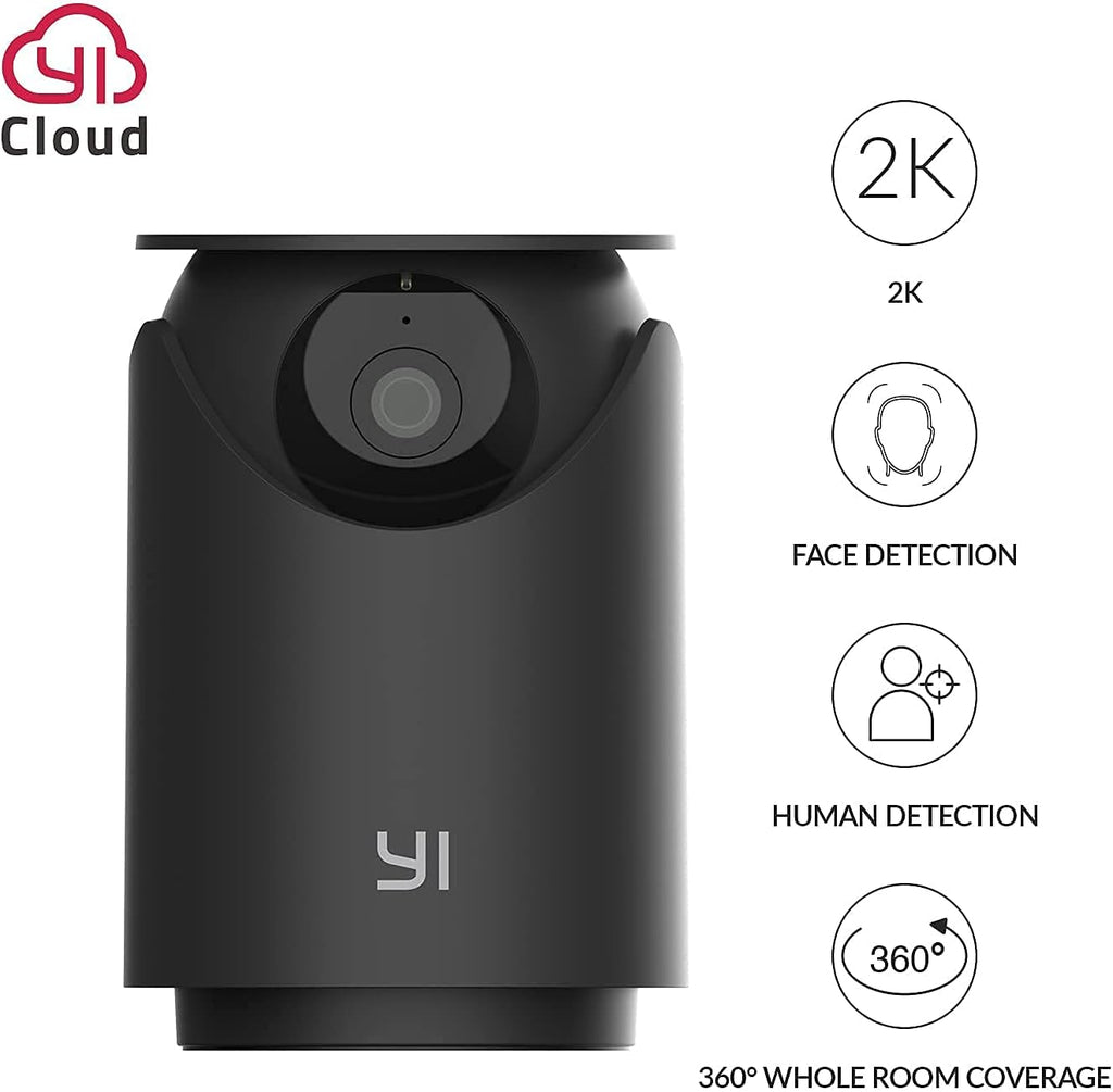 2K WiFi Indoor Security Camera 360-degree with Night Vision, 2-Way Audio, 2pc G60374