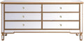 Antique Gold Mirrored Chest R467