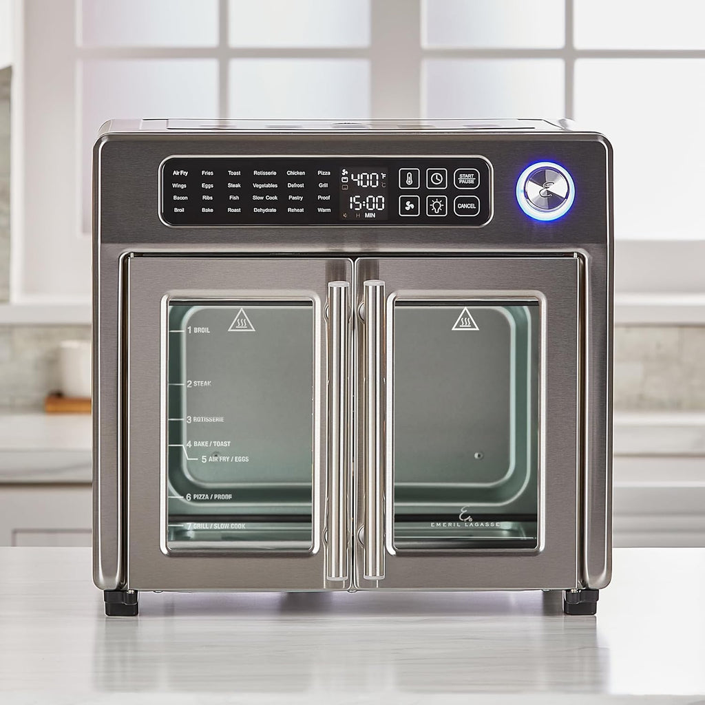 26 QT Extra Large Air Fryer Convection Toaster Oven with French Doors Stainless Steel G6896