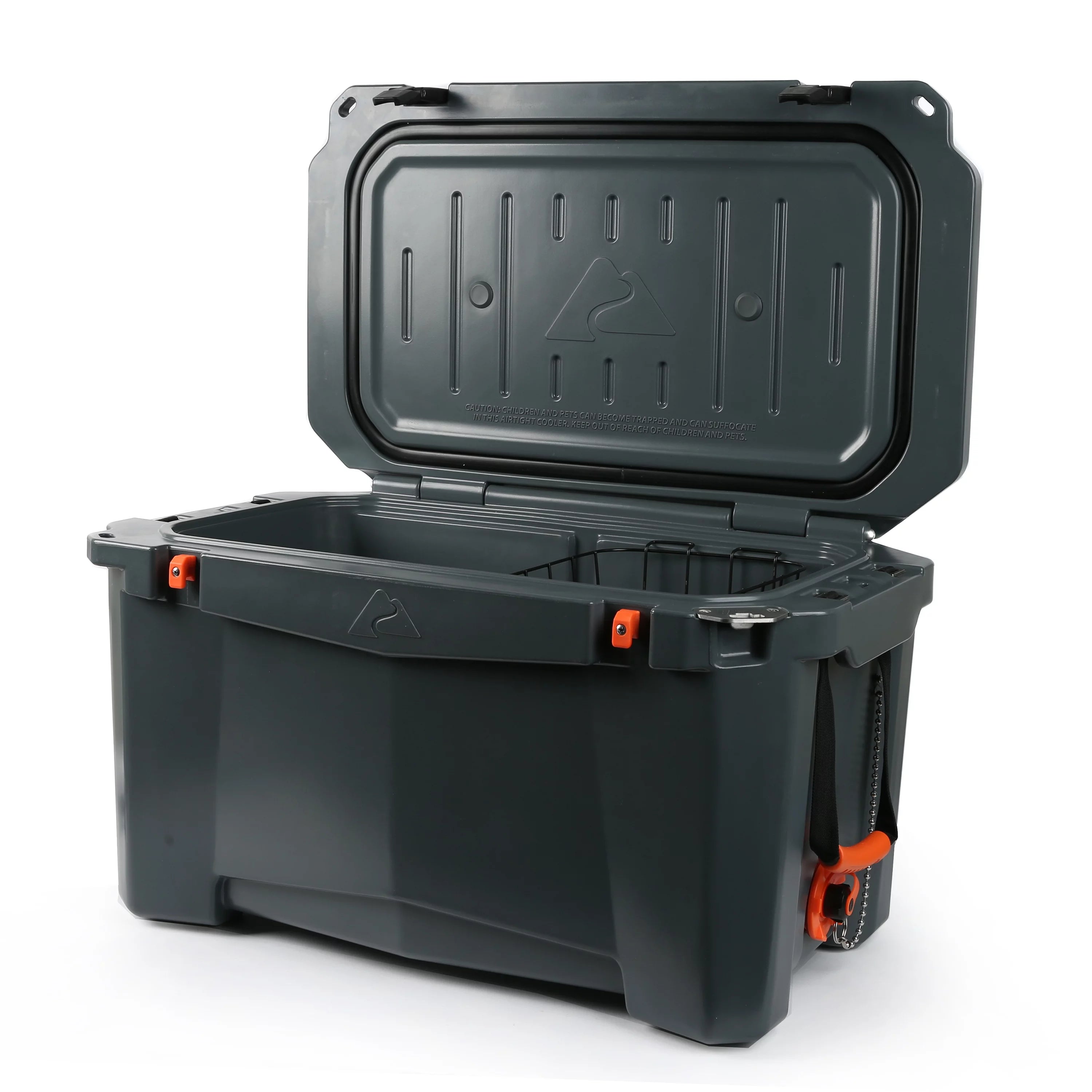 Gray 52 Quart Hard Sided Chest Cooler M52126
