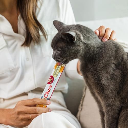 Creamy Lickable Cat Treats, 0.5 Ounces Each, 40 Tubes, Tuna & Chicken Variety A2859