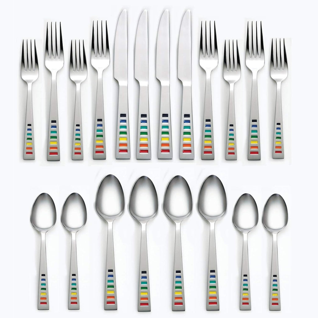 20pc Stainless Steel Flatware Set Y896