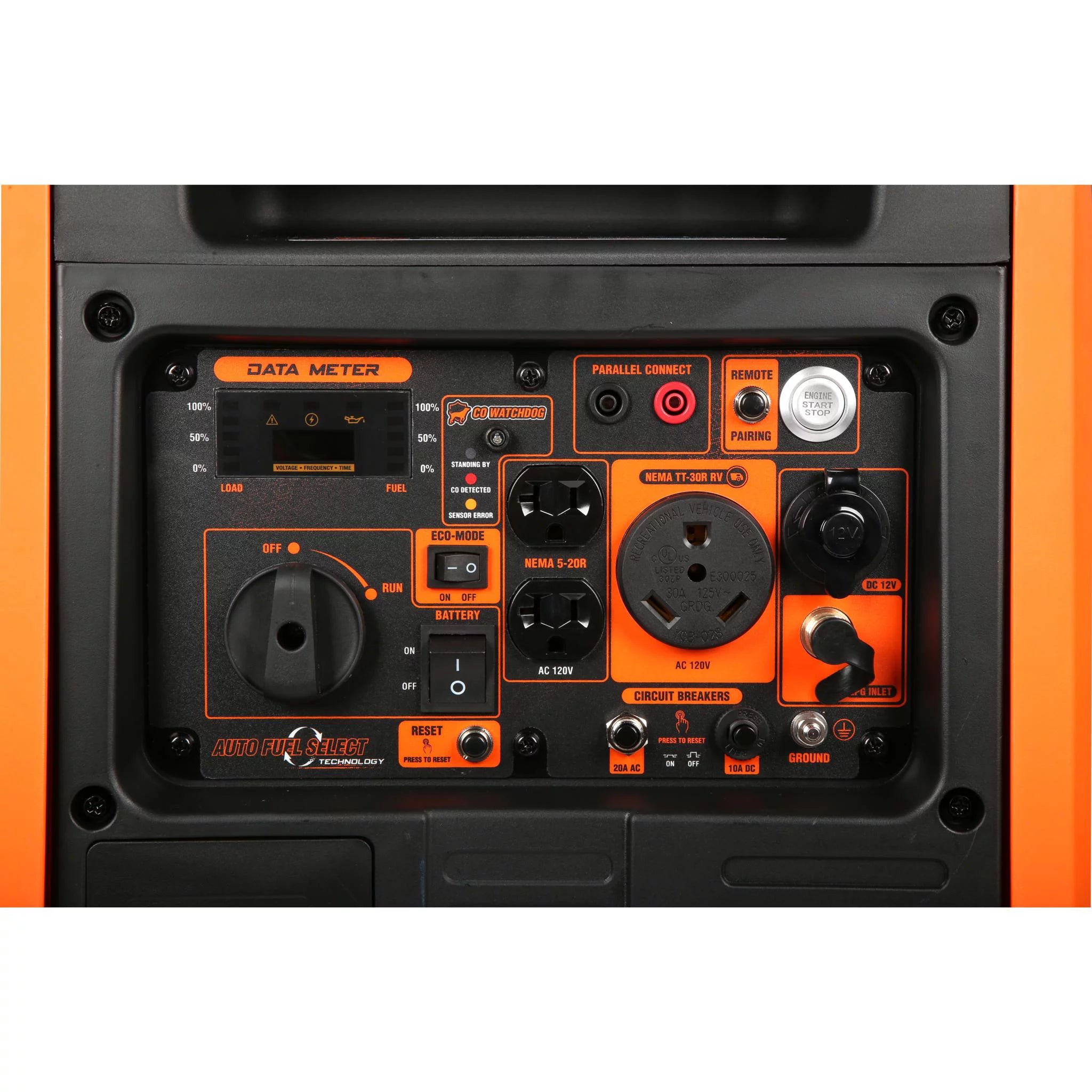 4500-Watt Dual Fuel Portable Inverter Generator with Remote Electric Start B101