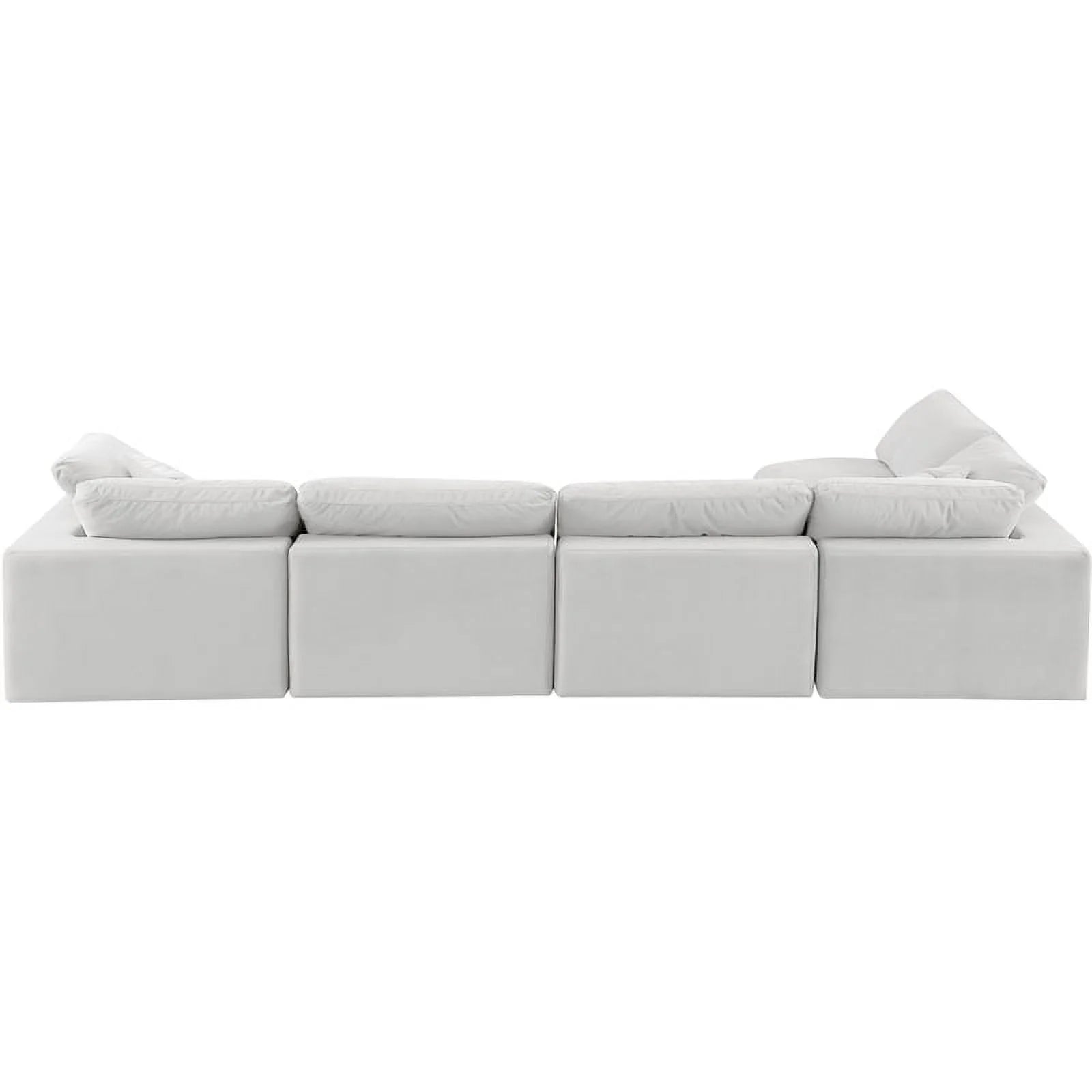 Cream Velvet Modular Sectional Z262