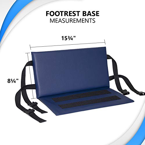 Wheelchair Foot Rest Extender Elevating Pad Leg Cushion Protector with Carrying Bag W282072