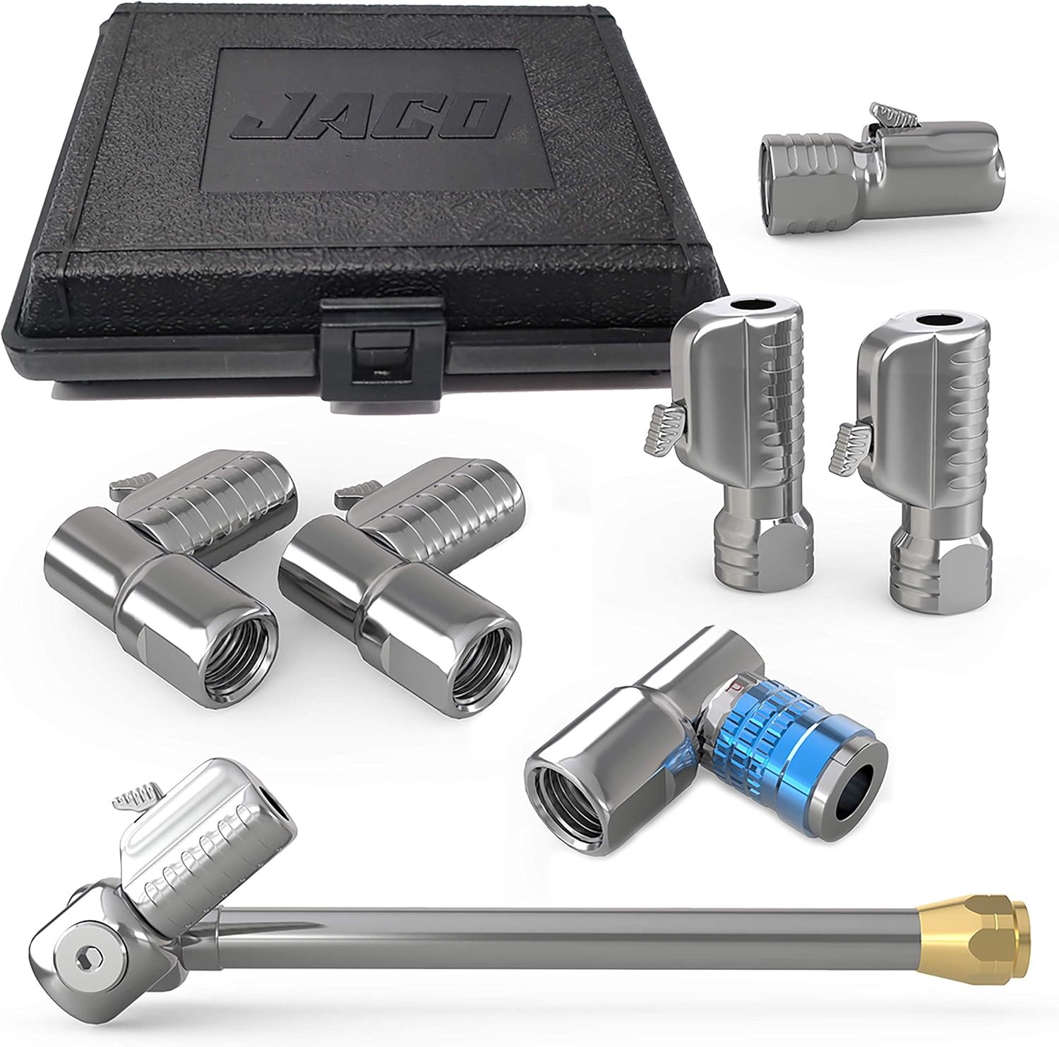 Set of 7 Open Flow Tire Air Chuck Kit B37378