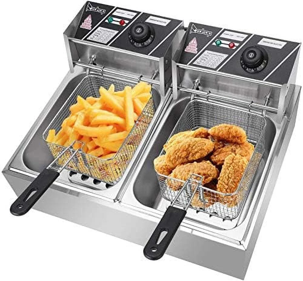 12L Electric Dual Deep Fryer P770