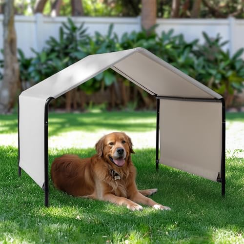 Gray Dog Tent with Waterproof Cover I84325