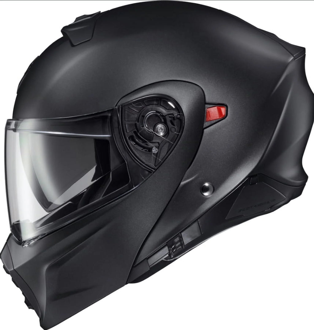Matte Black Modular Motorcycle Helmet E6416