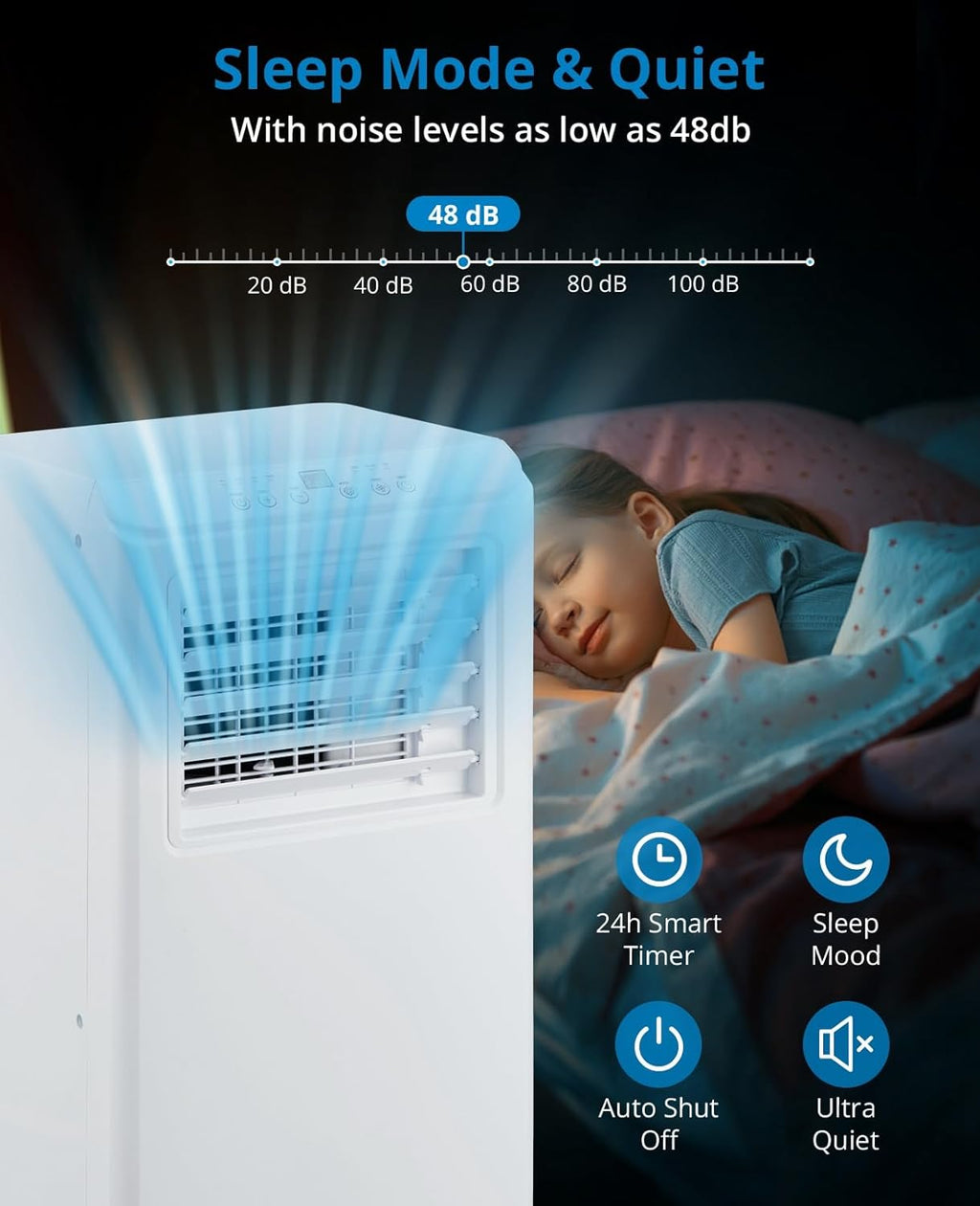 Portable Air Conditioner 10000 BTU with Remote Control V931