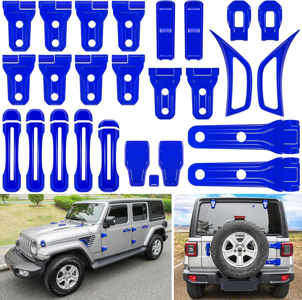White 26PCS Exterior Decoration Trim Kit for Jeep Wrangler JL JLU F287614