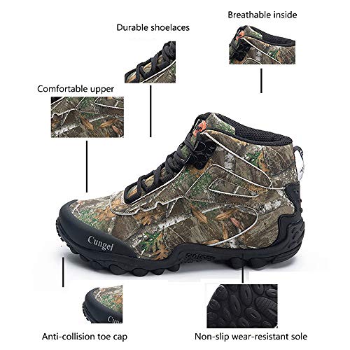 Grey Waterproof High-top Hiking Shoes R53725