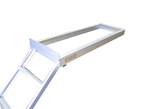Anodized Aluminum 4 Step Flat Front Ladder Capacity 300lbs M1918