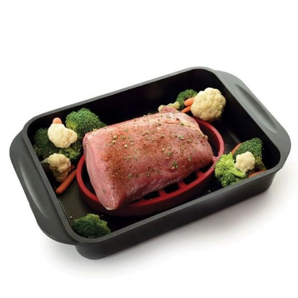 Oval Nonstick Silicone Roast Rack 2 Pack T96252