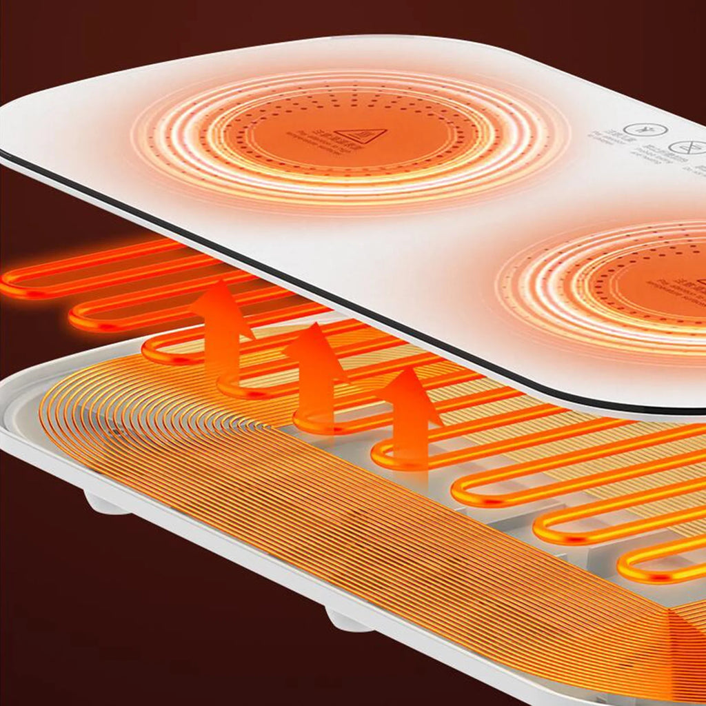 Electric Warming Tray 50W Hot Plate Food Warmer T16475