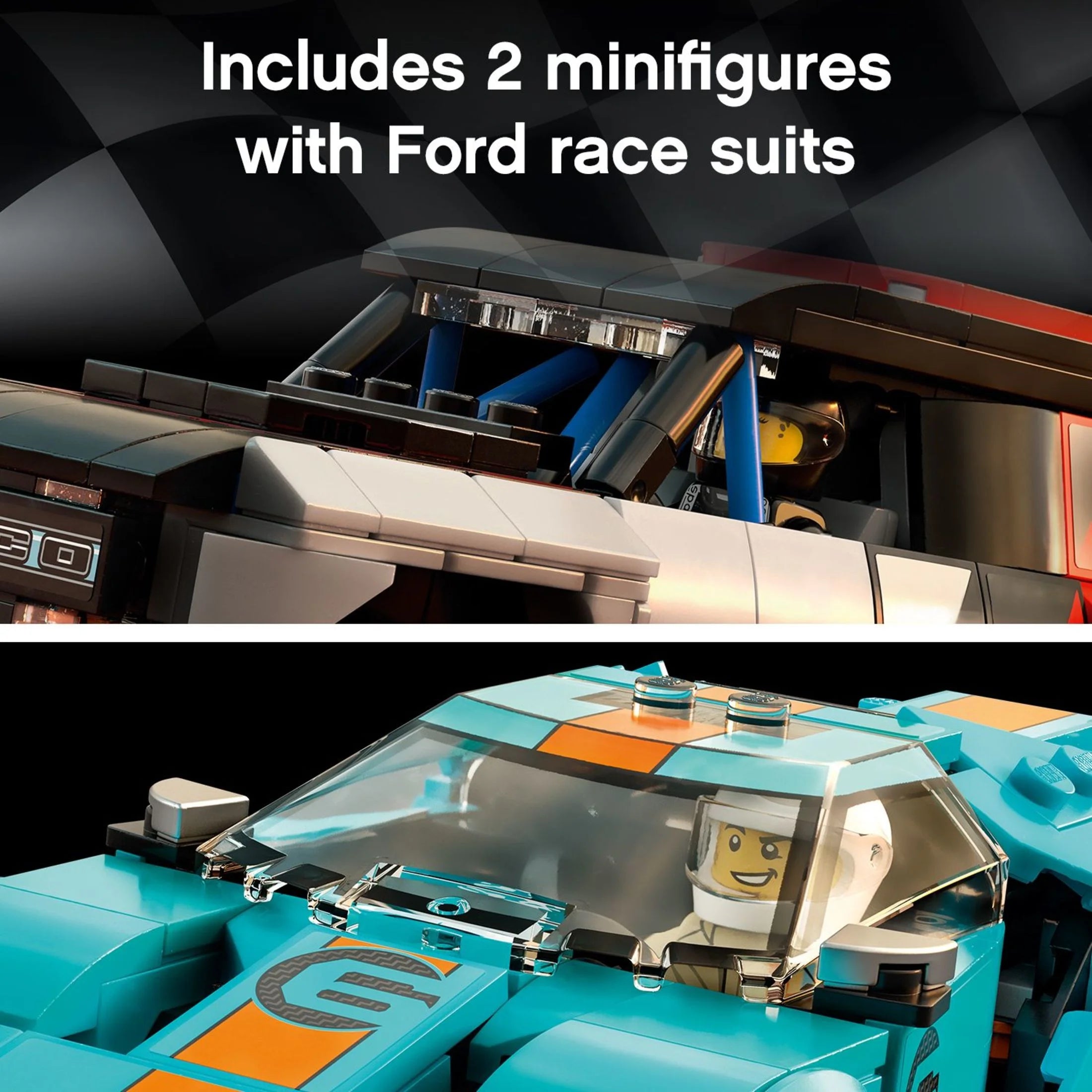 Ford GT Heritage Edition and Bronco R Building Toy (660 Pieces) L765