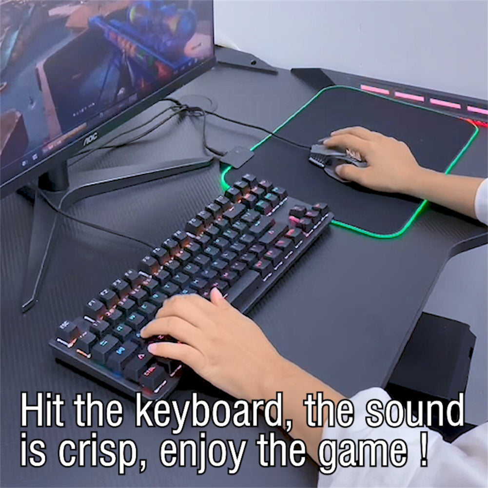 87-Key Gaming Mechanical Keyboard with Backlit LED J951