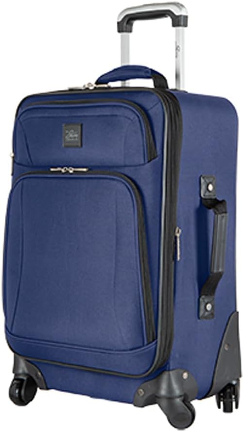 Softside Carry-On Luggage with Wheels, 20 inch, Surf Blue W910