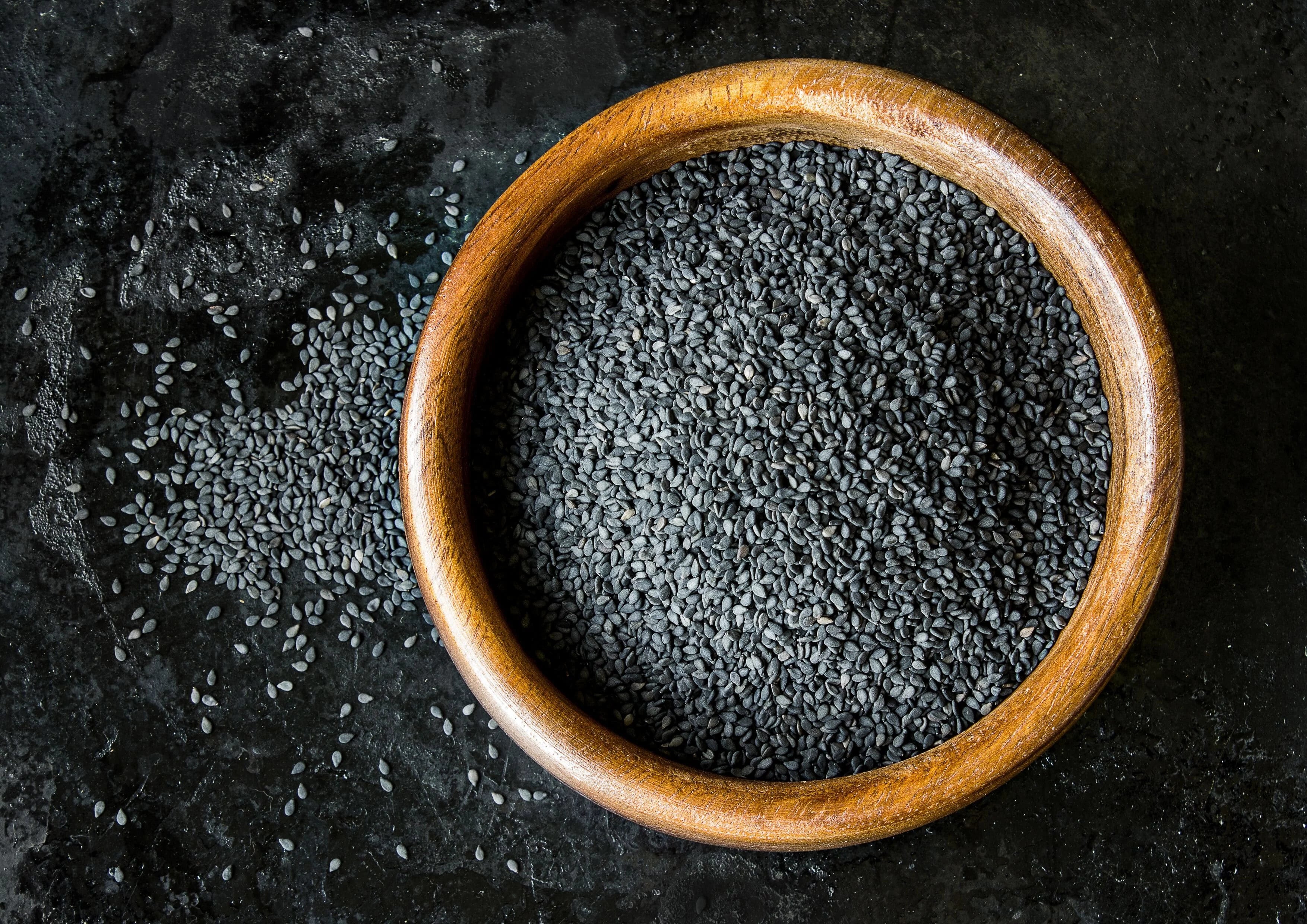 Black Sesame Seeds, 8 Pounds I7764