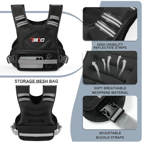 Adjustable Weighted Vest with 6 Ironsand Weights D7941