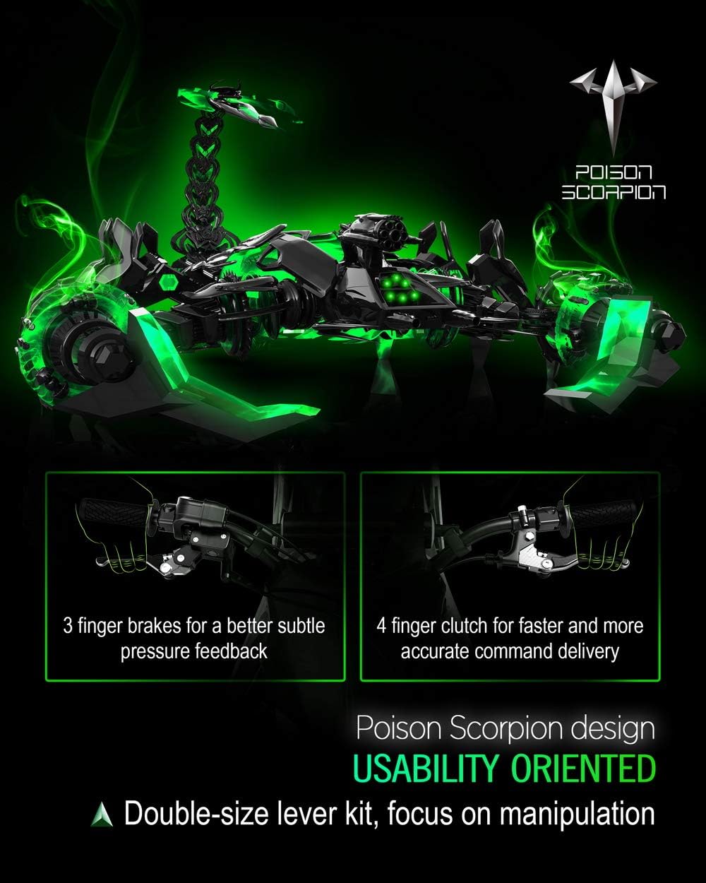 Black Off-Road Brake Clutch Levers J225656