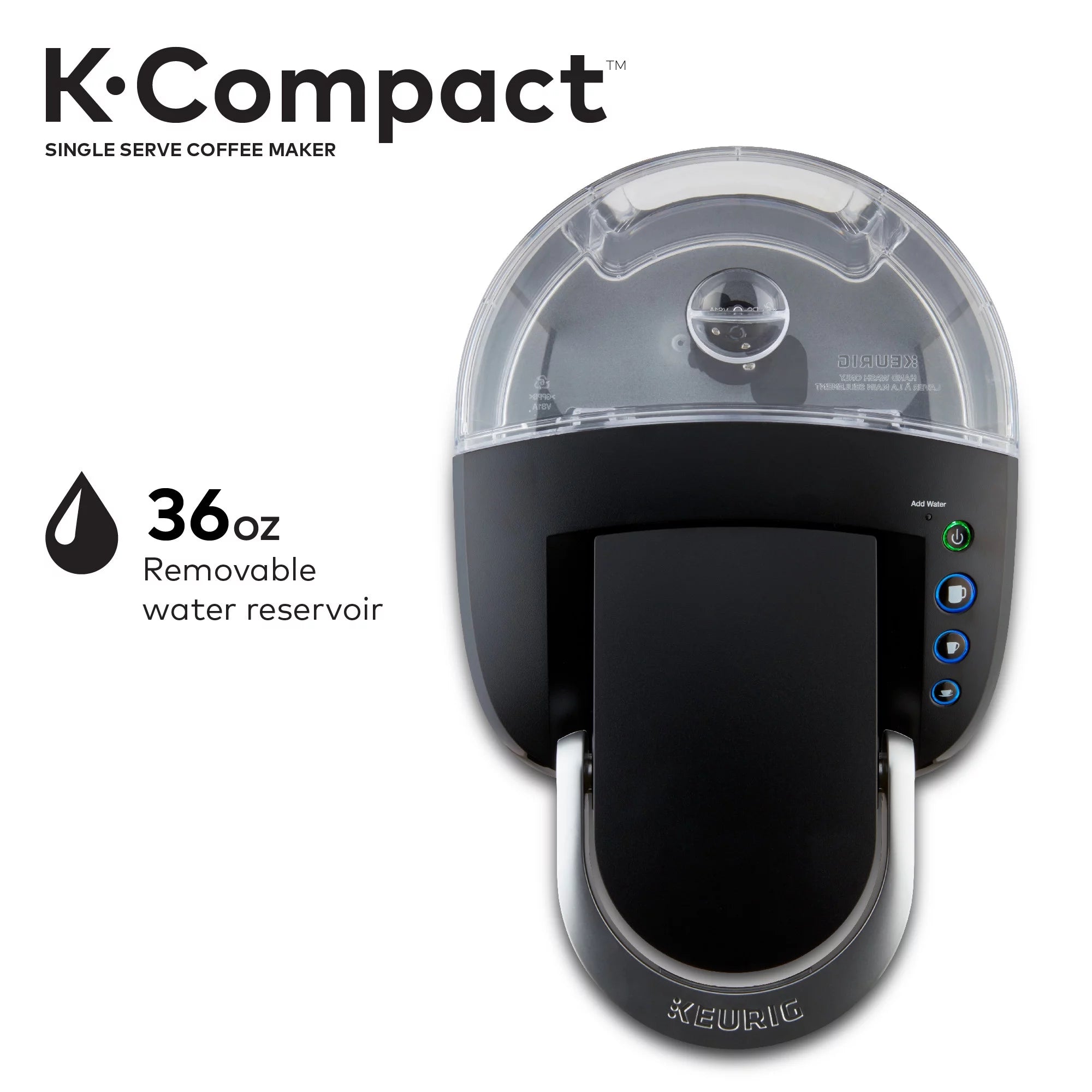 Black Single-Serve K-Cup Pod Coffee Maker F5671
