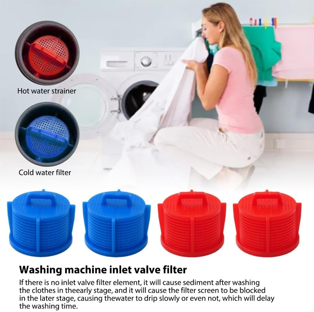 4-Pack Washer Water Inlet Valve Filter Screen B171