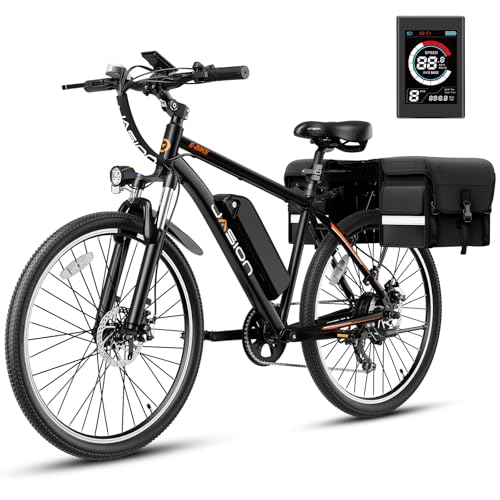 Electric Bike with 500W Motor, 40 Miles Range, 20 MPH, 360Wh Battery, 7-Speed, 26" Tires, Front Fork Suspension V301632