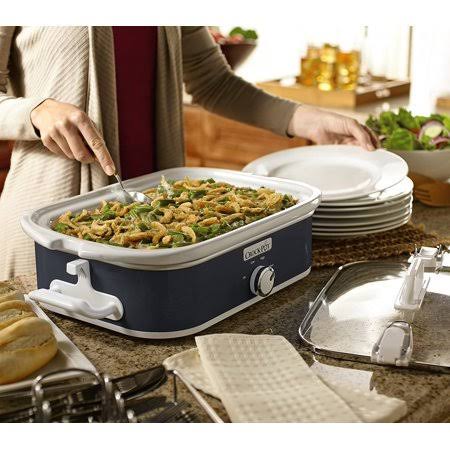 3.5-Quart Charcoal Gray Manual Slow Cooker V99731