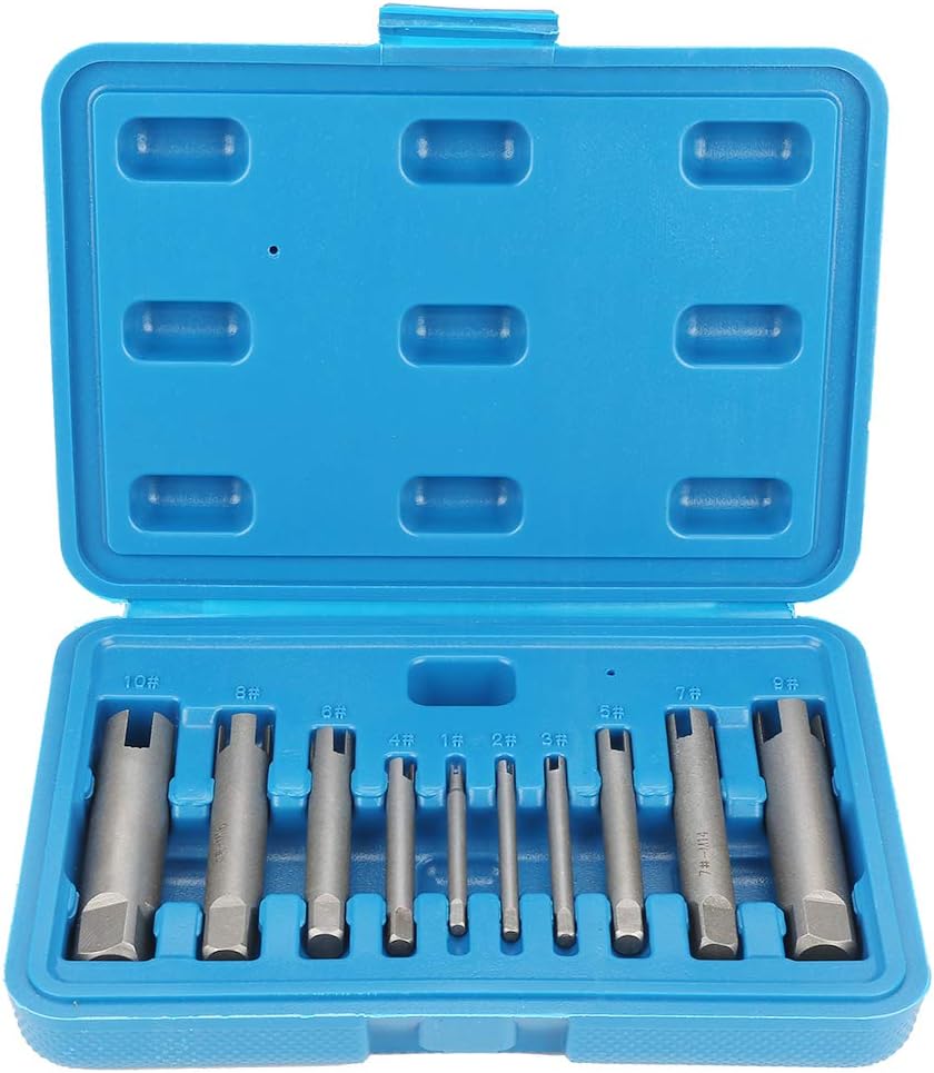 10Pcs High-Speed Steel Screw Tap Extractor Set O410