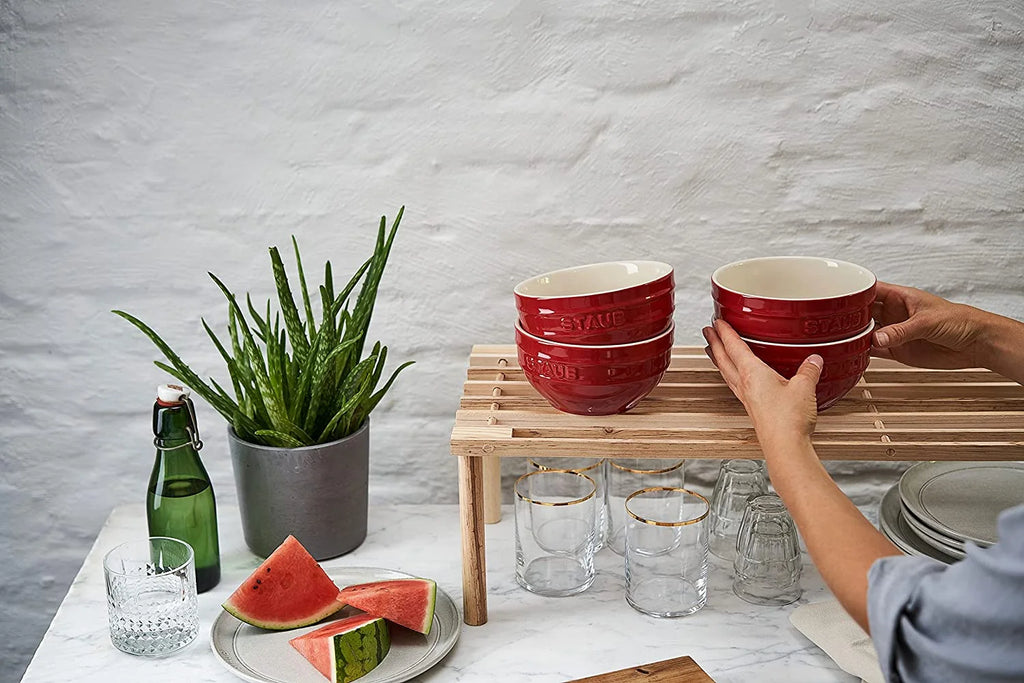 Ceramics Universal Bowl Set, 6.5-inch, Cherry, 32 Ounces T57380
