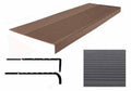 Non Slip Safety Rubber Stair Treads 12-1/4 in. x 42 in. L278136