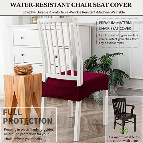 Light Gray Set of 2 Waterproof Jacquard Chair Seat Covers L9594