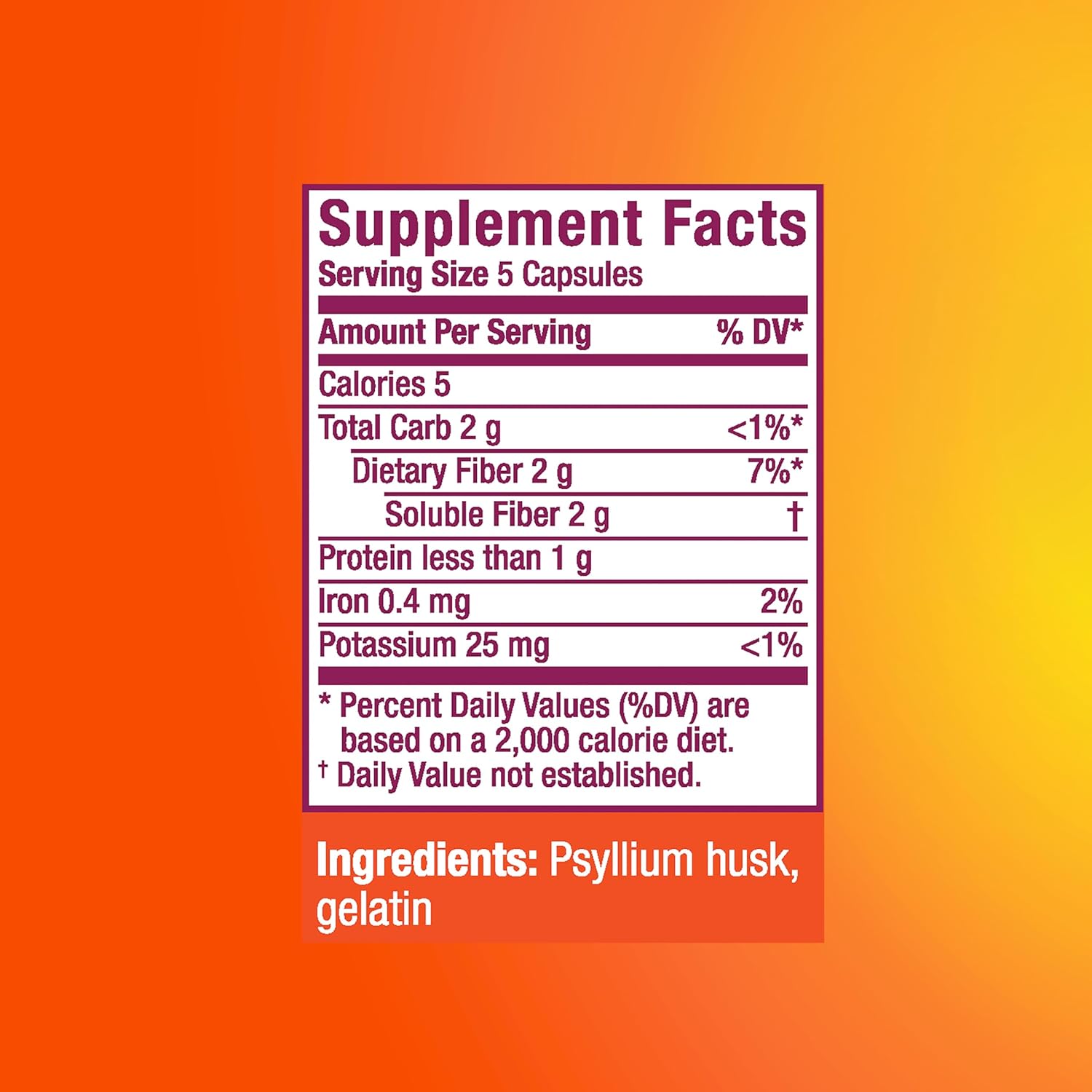 160 Capsules Fiber Supplement M630