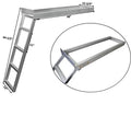 Anodized Aluminum 4 Step Flat Front Ladder Capacity 300lbs M1918